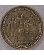 Австралия 1 доллар 2009  100 лет выплаты пенсий в странах Содружества. арт. 4727